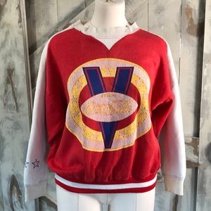 Vintage Coca Cola varsity football sweatshirt